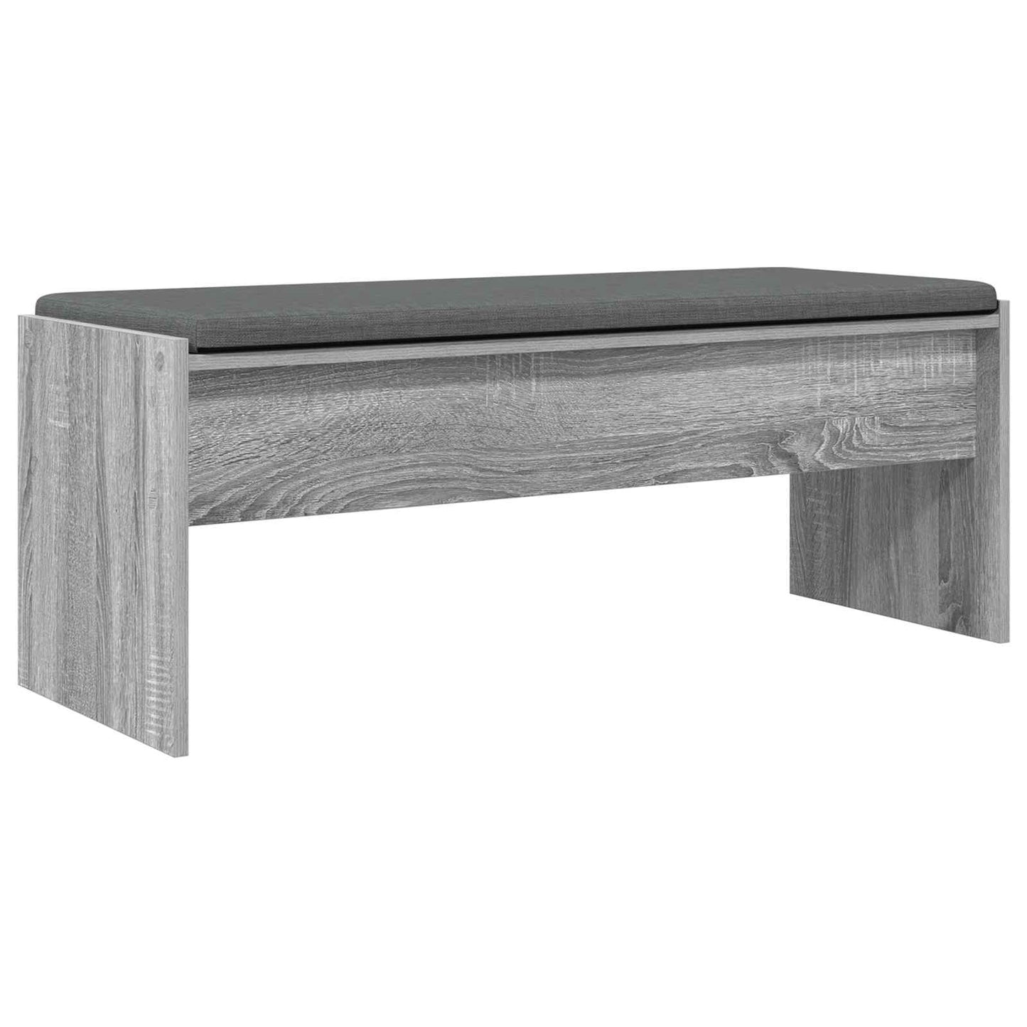 Hallbænk med pude Grå Sonoma 103 x 38 x 40 cm