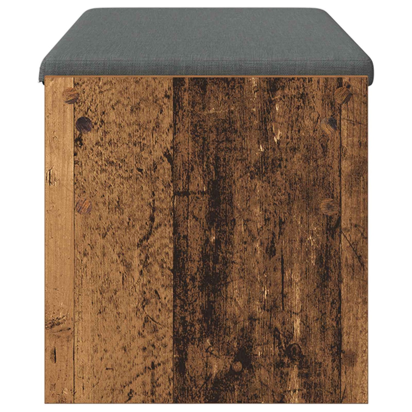 Hallbænk med pude Gammelt træ 103 x 38 x 40 cm