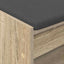 Hallbænk Sonoma eg 63 x 38 x 45 cm Kunstigt træ og stof