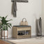 Hallbænk Sonoma eg 63 x 38 x 45 cm Kunstigt træ og stof