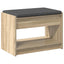 Hallbænk Sonoma eg 63 x 38 x 45 cm Kunstigt træ og stof