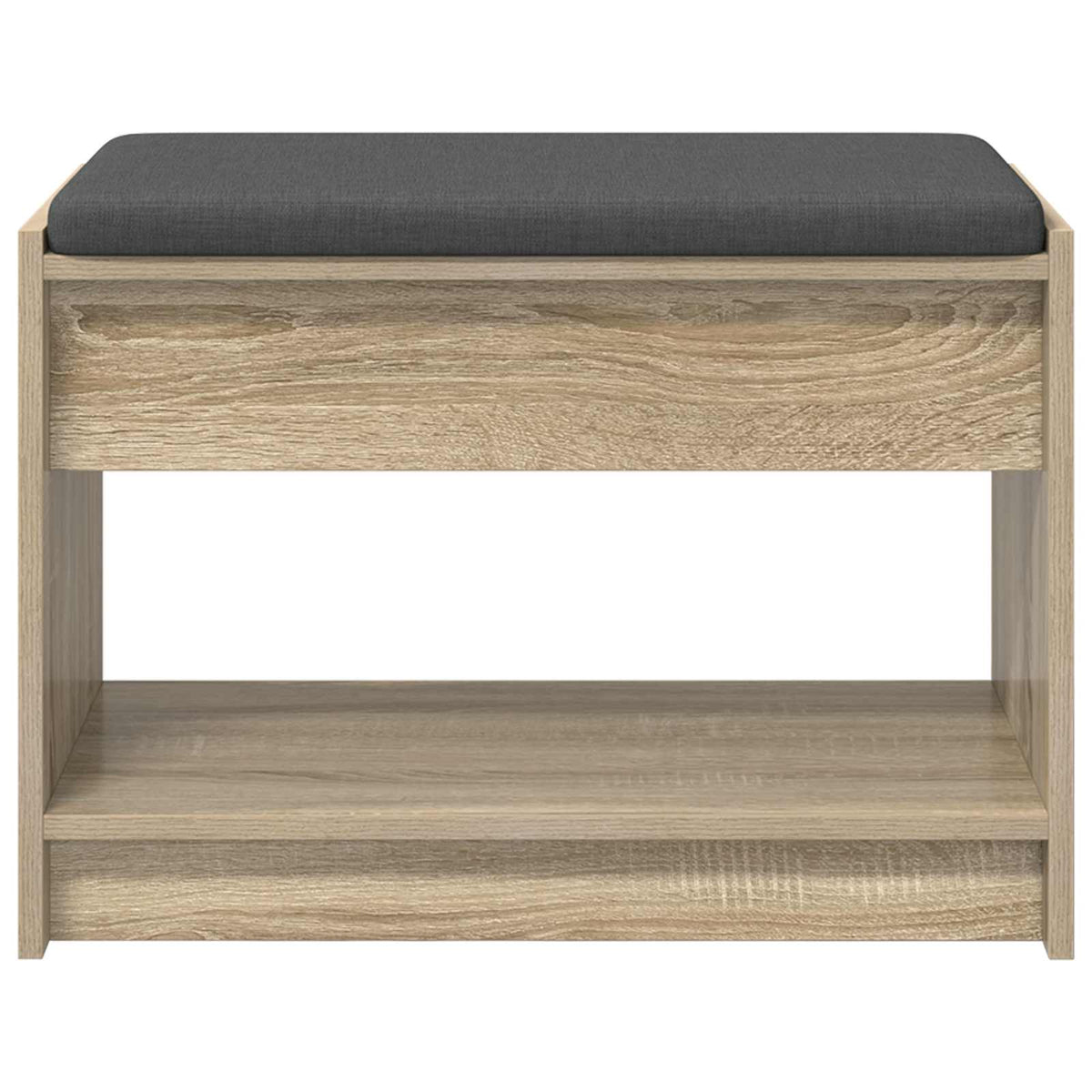 Hallbænk Sonoma eg 63 x 38 x 45 cm Kunstigt træ og stof