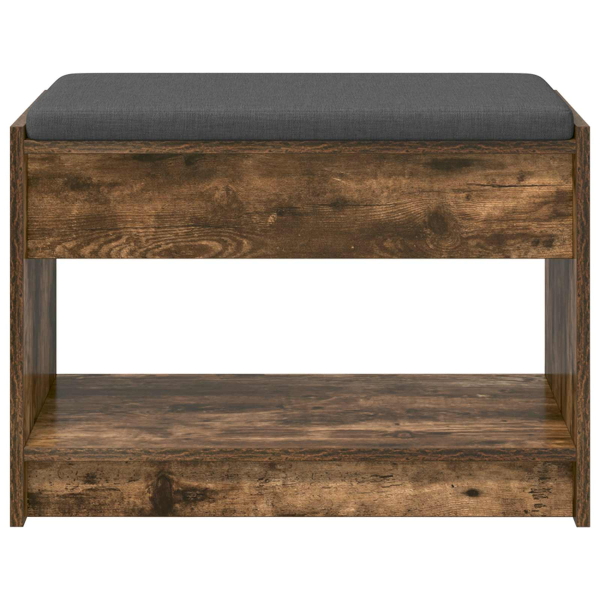 Hallbænk Røget Eg 63 x 38 x 45 cm Kunstigt træ og stof