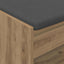 Hallbænk Artisan Eg 63 x 38 x 45 cm Kunstigt træ og stof