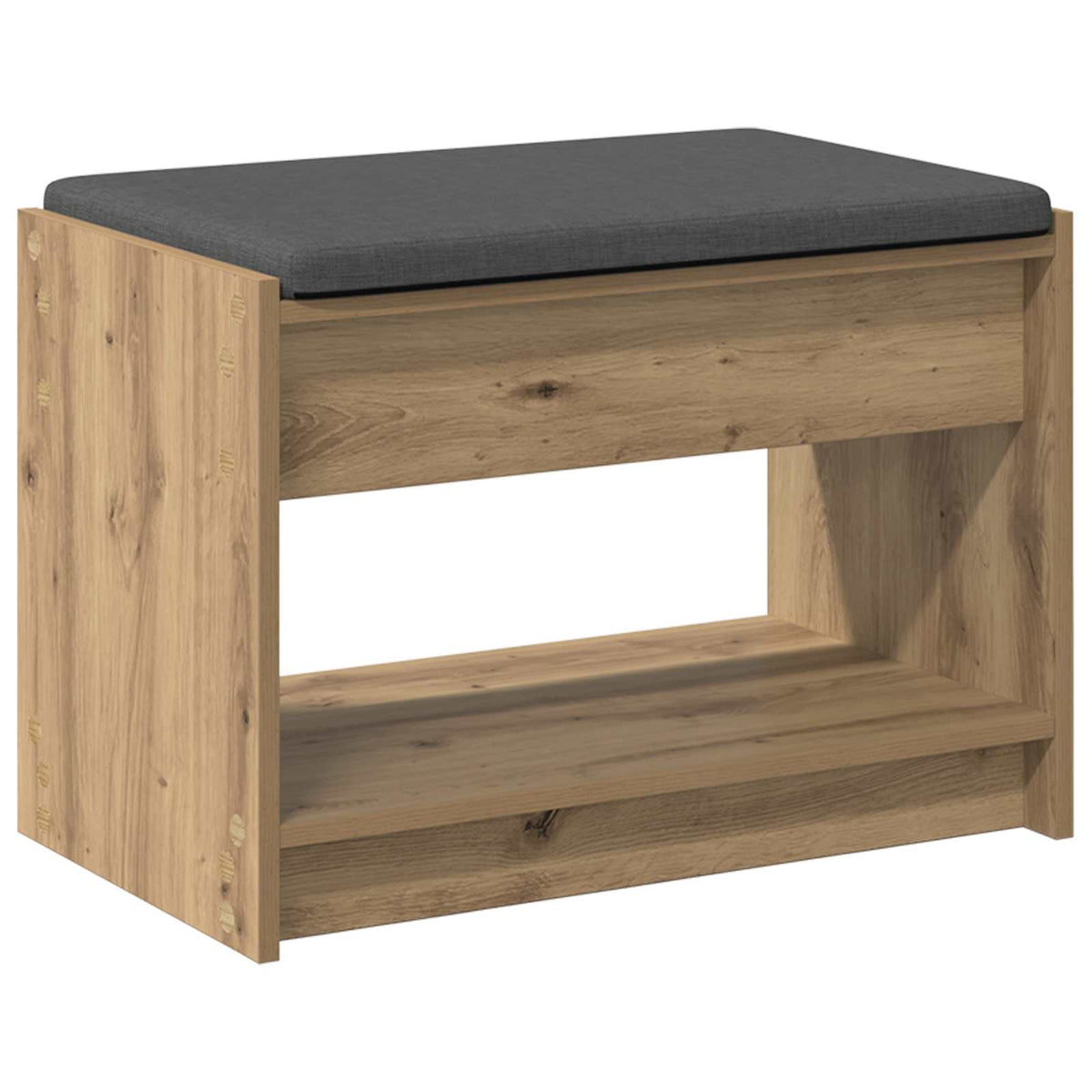 Hallbænk Artisan Eg 63 x 38 x 45 cm Kunstigt træ og stof