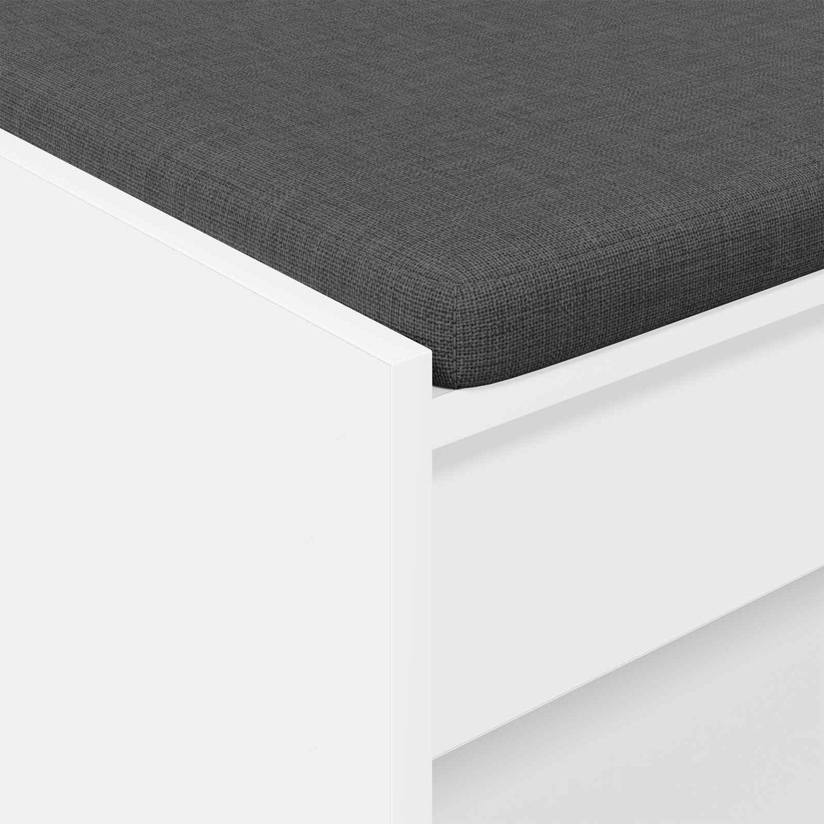 Hallbænk Hvid 83 x 38 x 45 cm Kunstigt træ og stof