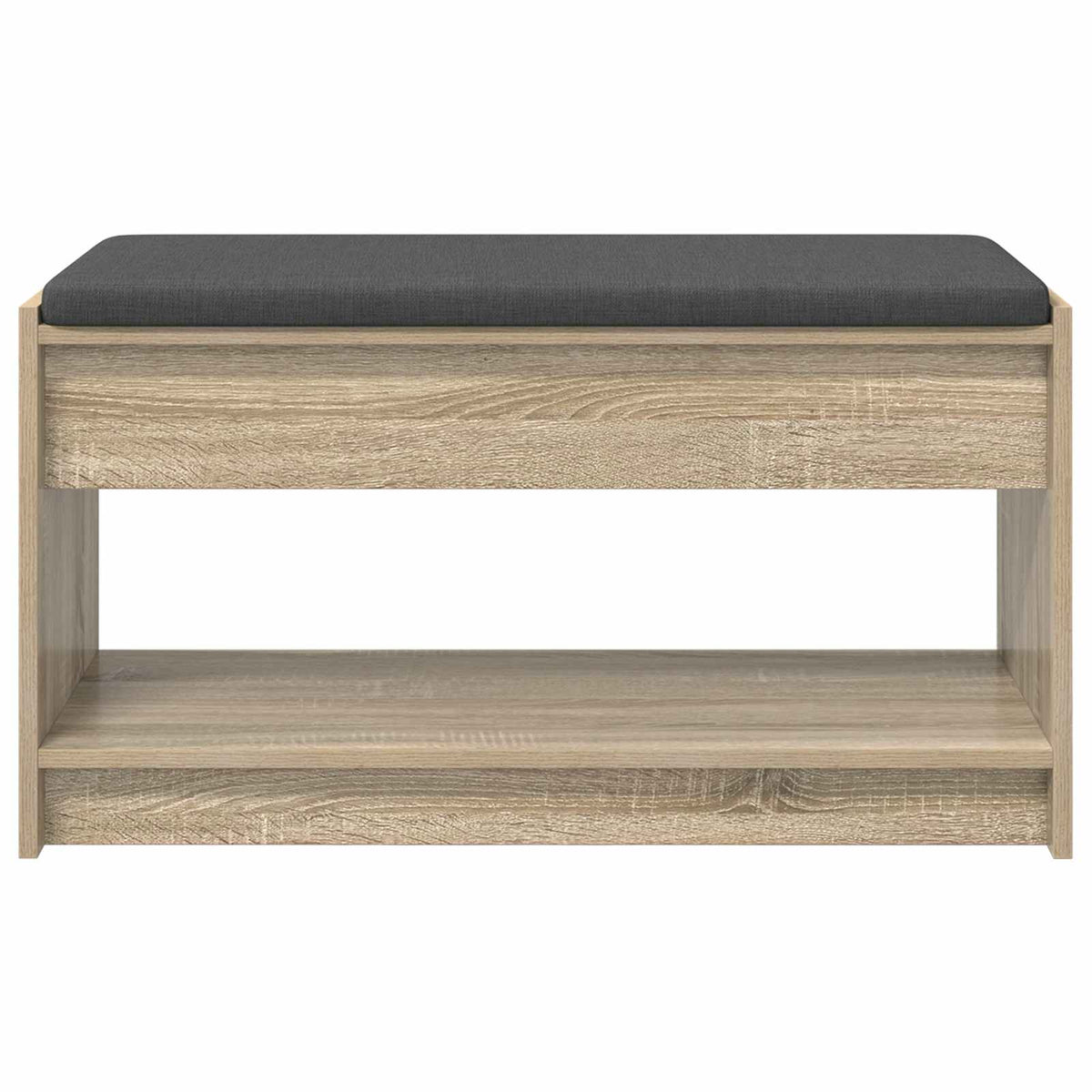 Hallbænk Sonoma eg 83 x 38 x 45 cm Kunstigt træ og stof