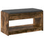 Hallbænk Røget Eg 83 x 38 x 45 cm Kunstigt træ og stof