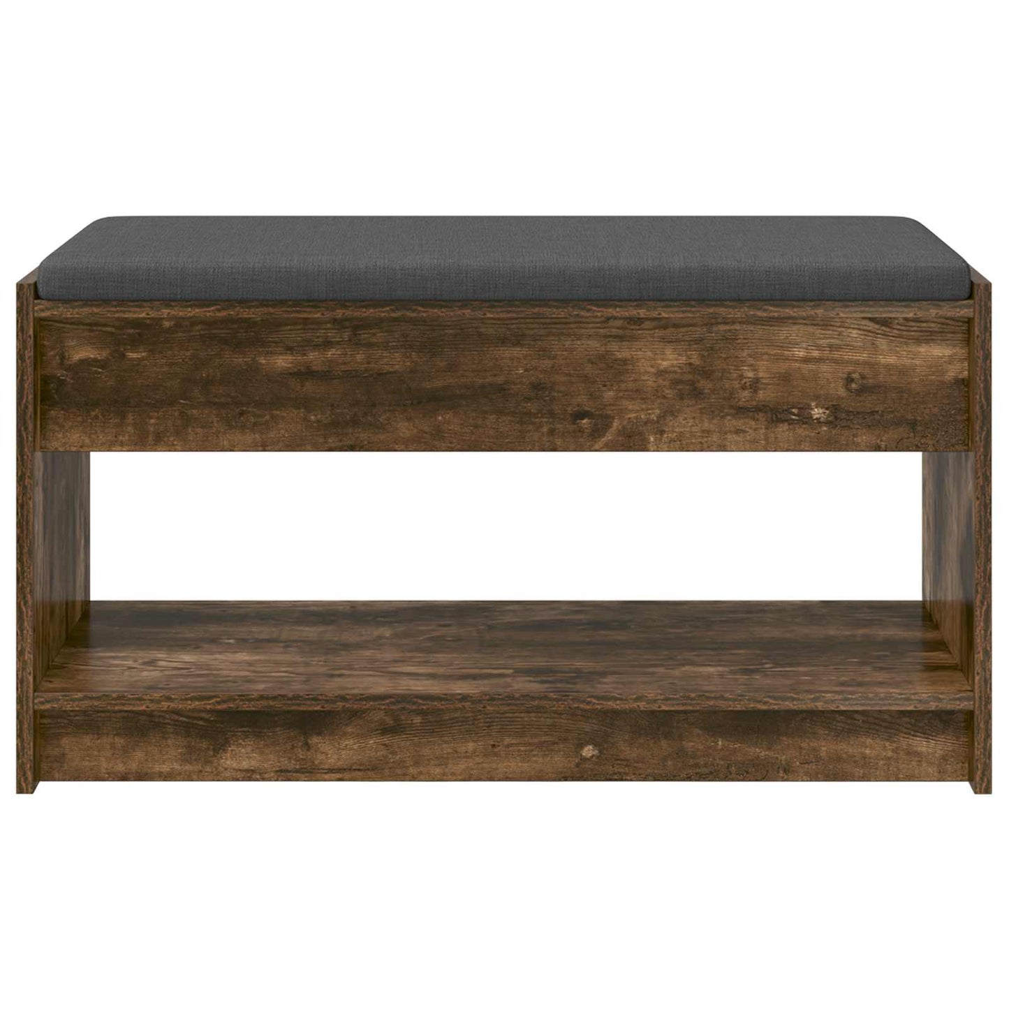 Hallbænk Røget Eg 83 x 38 x 45 cm Kunstigt træ og stof