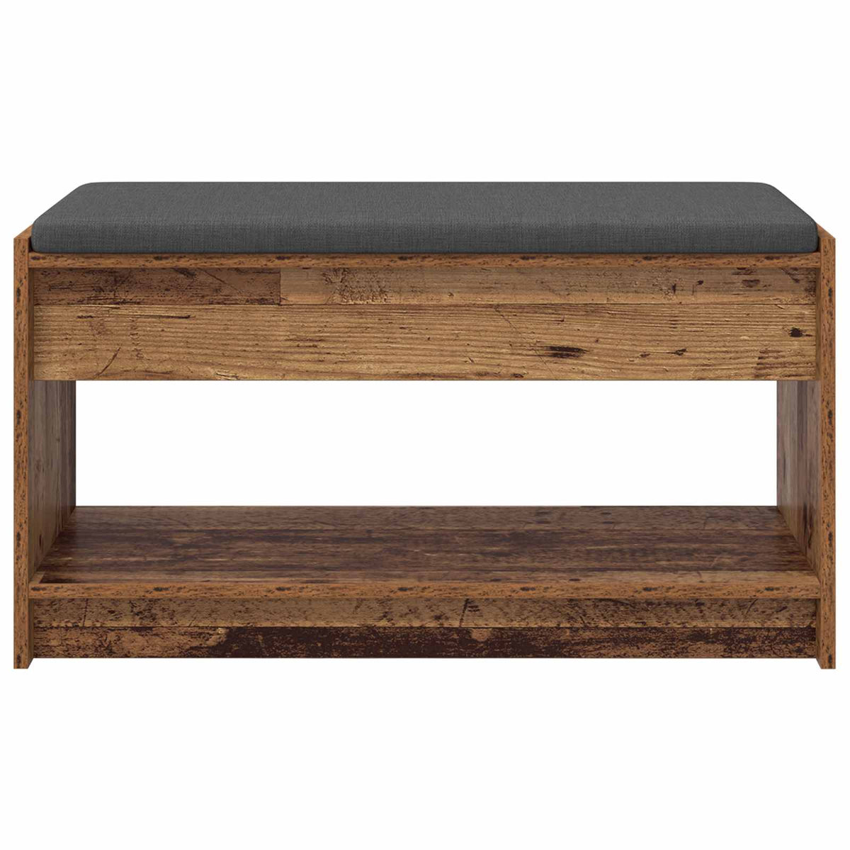 Hallbænk Gammelt træ 83 x 38 x 45 cm Kunstigt træ og stof