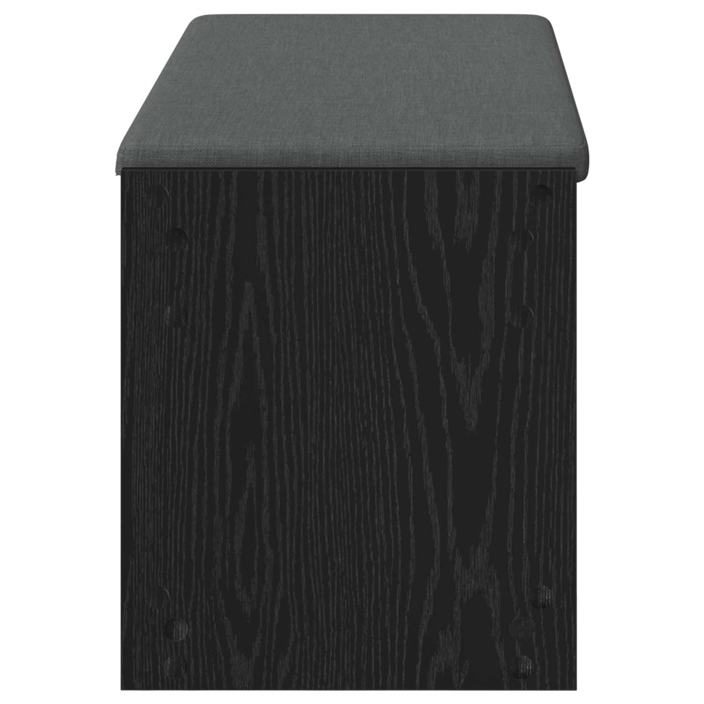 Hallbænk Sort Eg 103 x 38 x 45 cm Kunstigt træ og stof