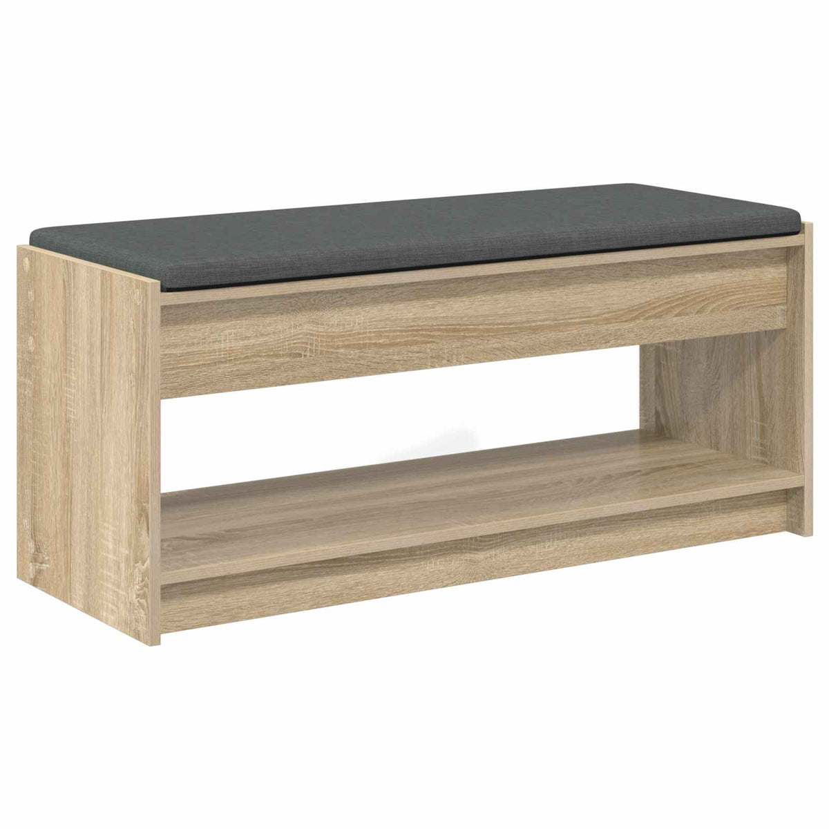 Hallbænk Sonoma eg 103 x 38 x 45 cm Kunstigt træ og stof