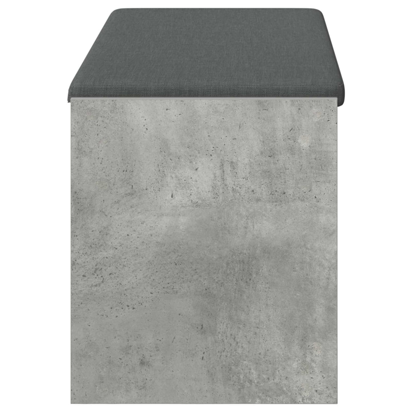 Hallbænk BetonGrå 103 x 38 x 45 cm Kunstigt træ og stof