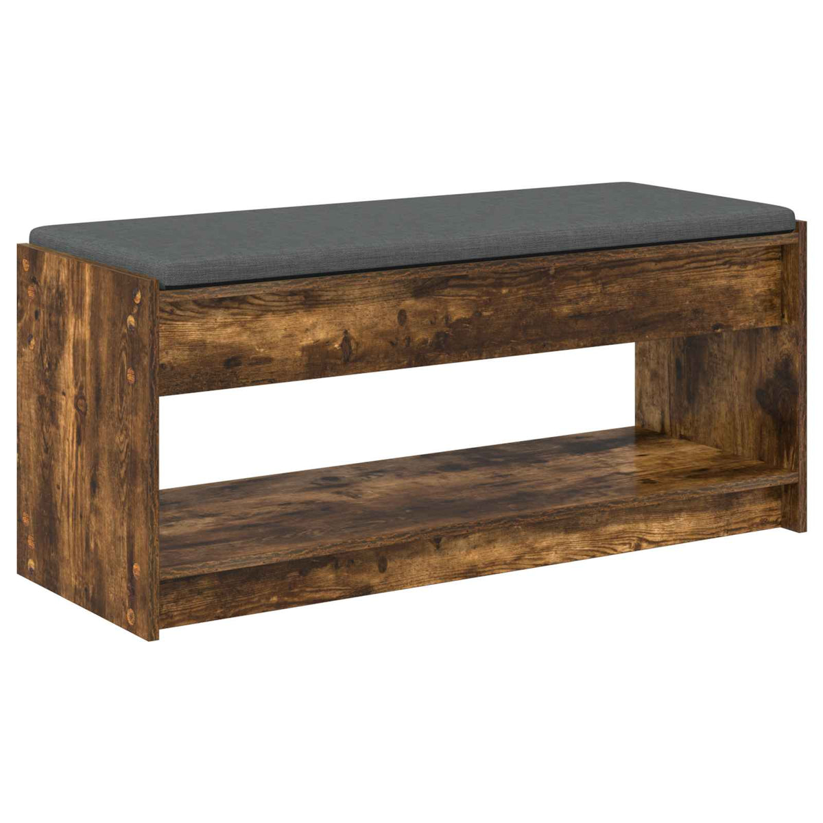 Hallbænk Røget Eg 103 x 38 x 45 cm Kunstigt træ og stof