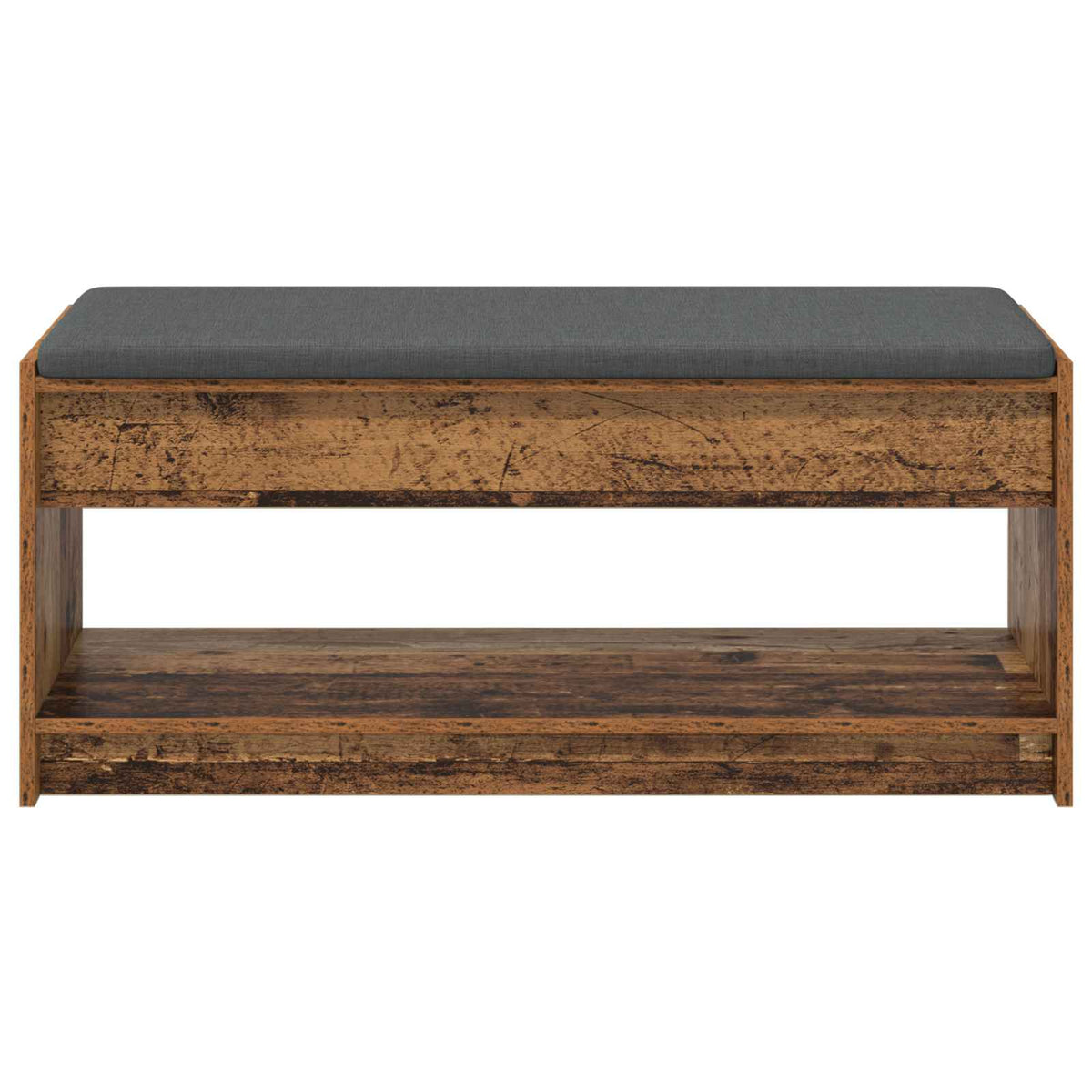 Hallbænk Gammelt træ 103 x 38 x 45 cm Kunstigt træ og stof
