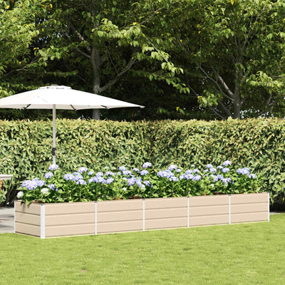 Plantekasse Elfenben 400 x 80 x 45 cm Stål