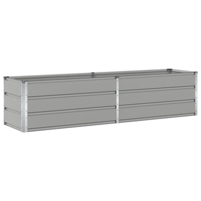 Plantekasse Lysegrå 195 x 50 x 45 cm Galvaniseret stål