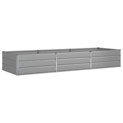 Plantekasse Lysegrå 290 x 100 x 45 cm Galvaniseret stål