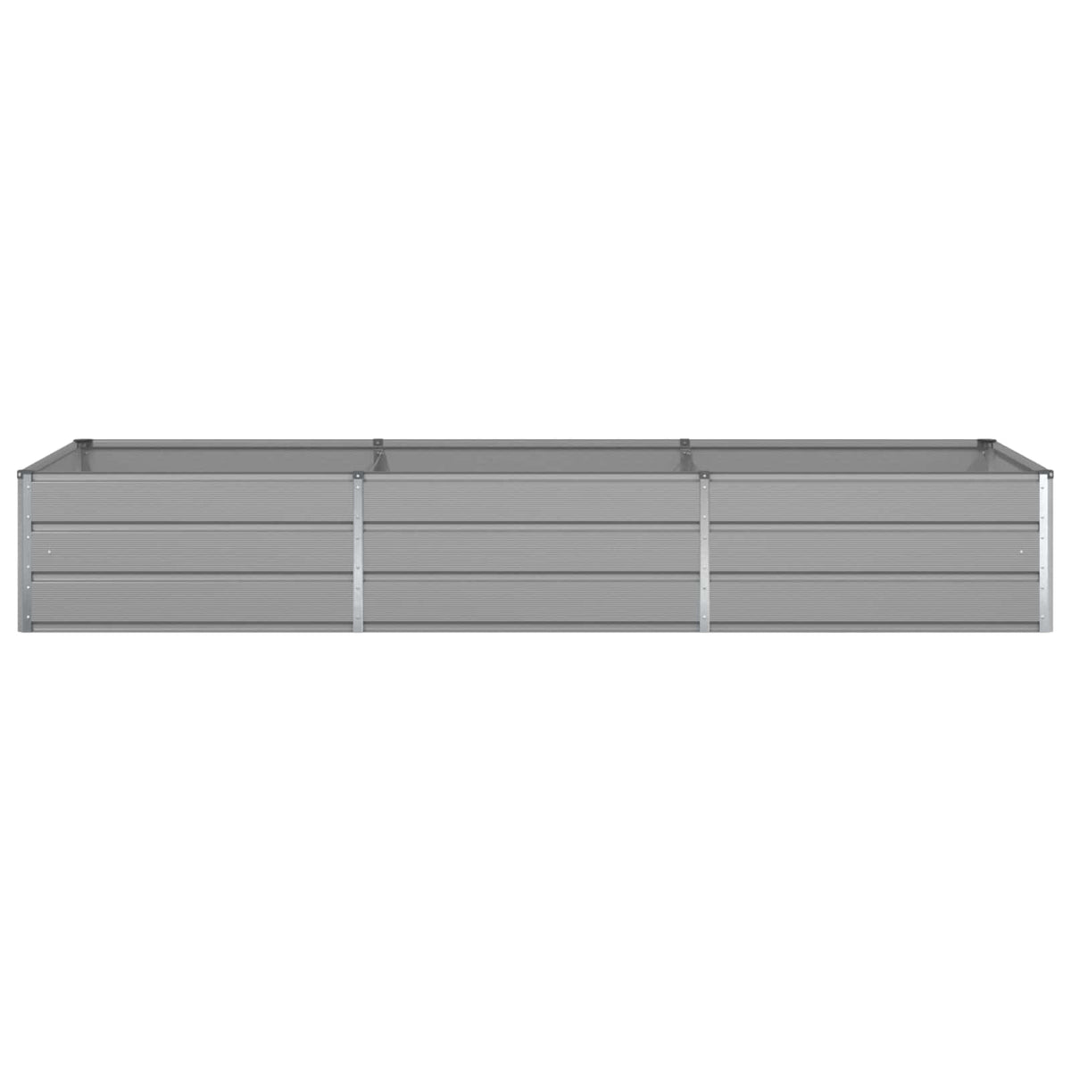 Plantekasse Lysegrå 290 x 100 x 45 cm Galvaniseret stål