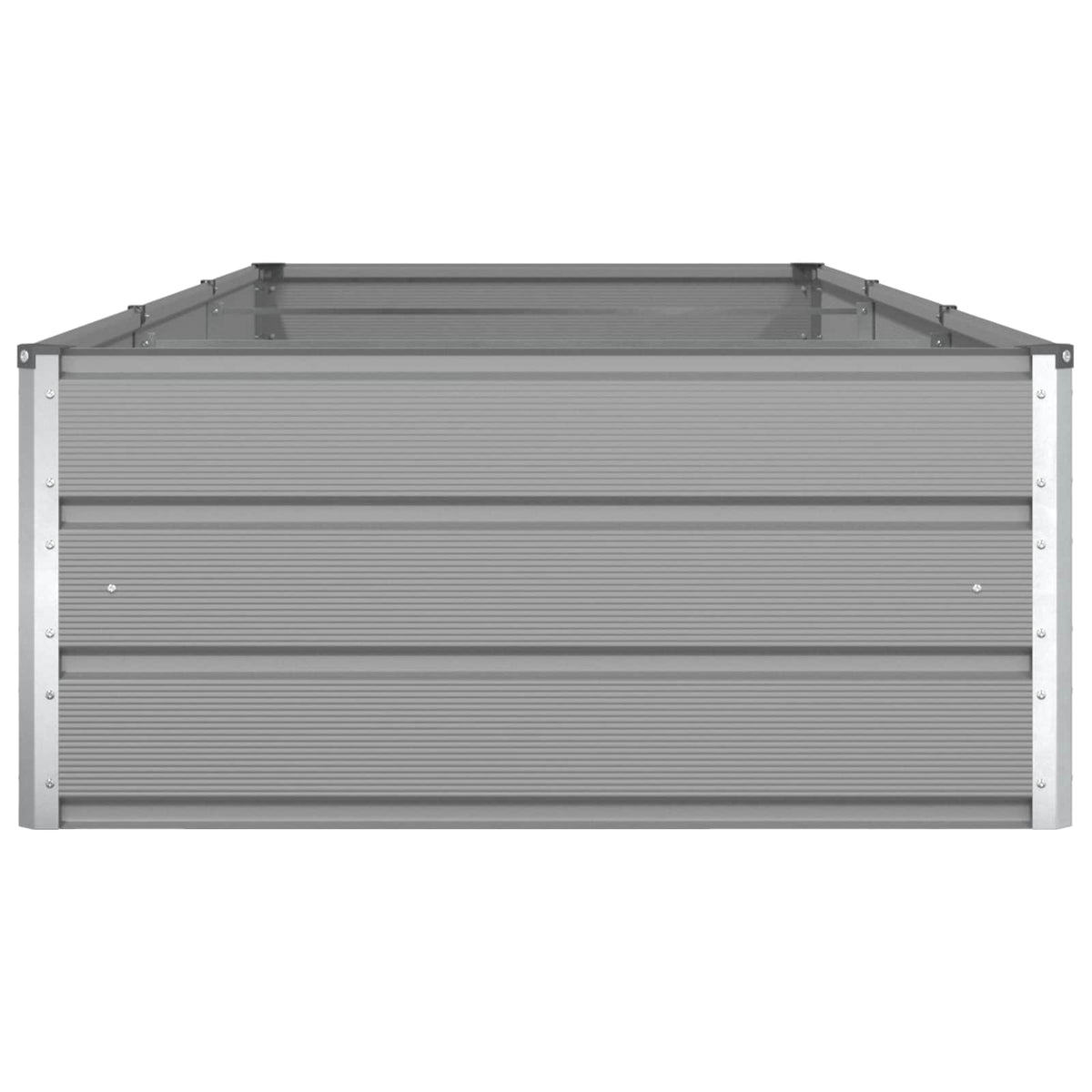Plantekasse Lysegrå 290 x 100 x 45 cm Galvaniseret stål