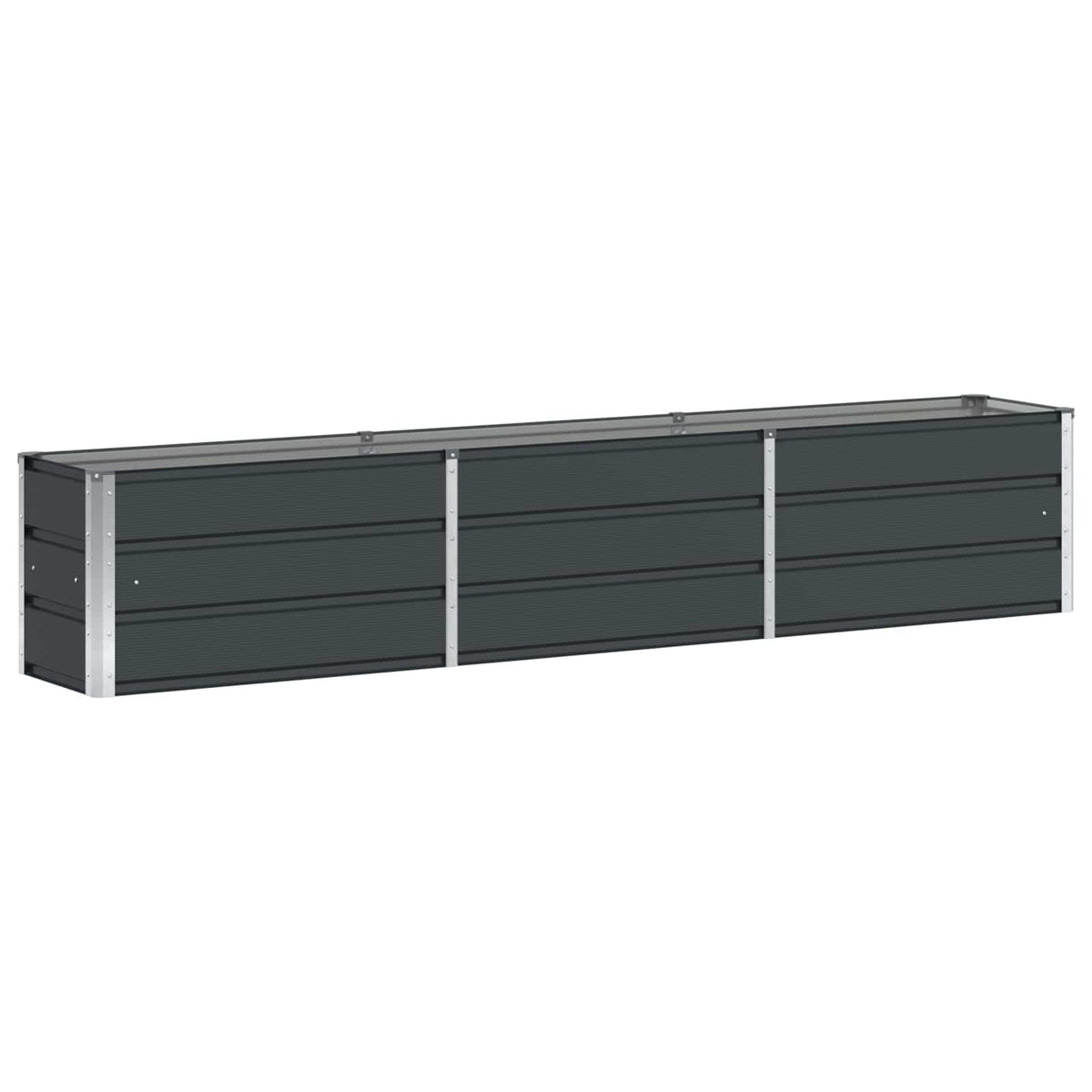 Plantekasse Antracit 240 x 40 x 45 cm Stål