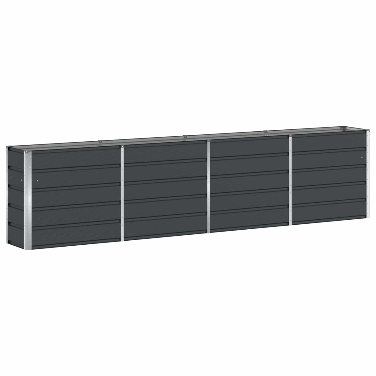 Plantekasse Antracit 320 x 40 x 75 cm Stål