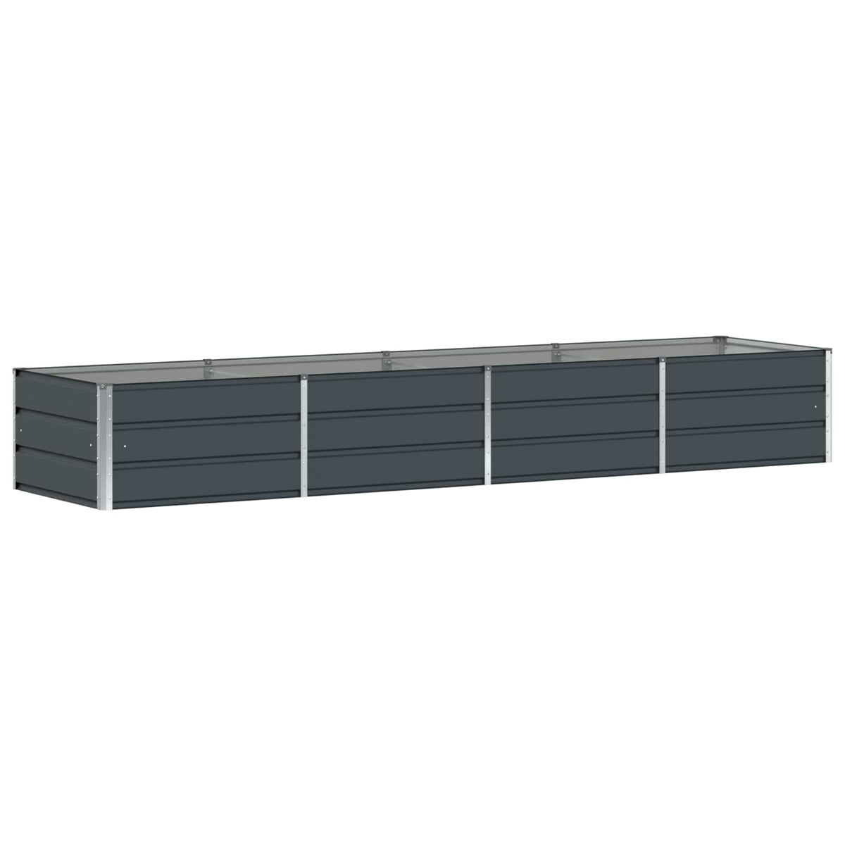 Plantekasse Antracit 320 x 80 x 45 cm Stål