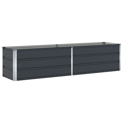 Plantekasse Antracit 195 x 50 x 45 cm Galvaniseret stål