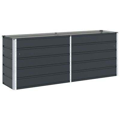 Plantekasse Antracit 195 x 50 x 75 cm Galvaniseret stål