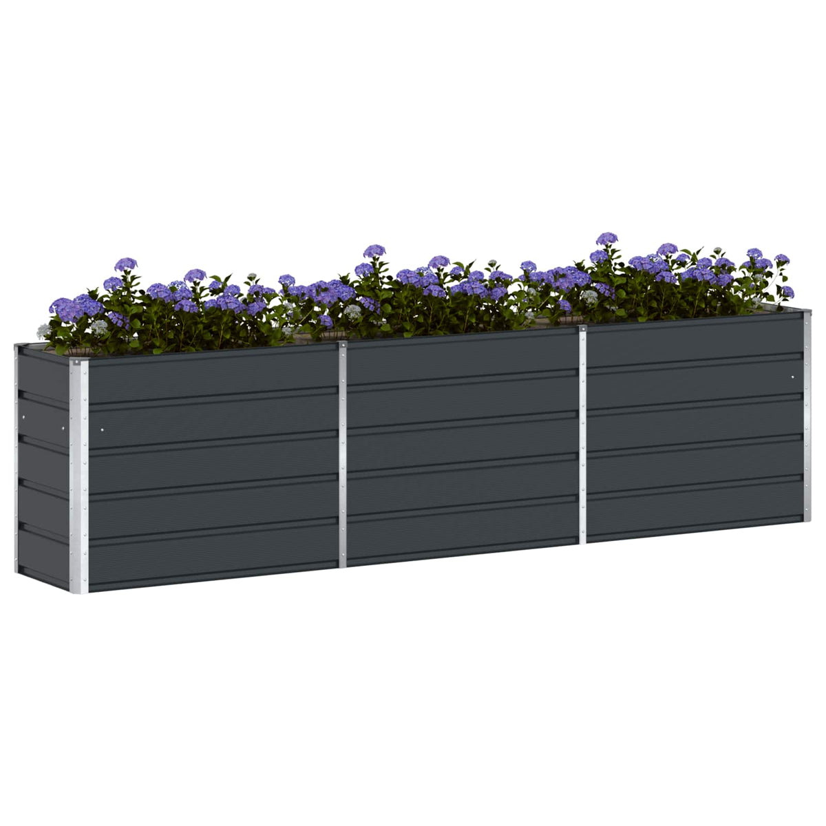 Plantekasse Antracit 290 x 50 x 75 cm Galvaniseret stål