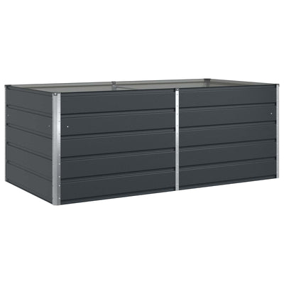 Plantekasse Antracit 195 x 100 x 75 cm Galvaniseret stål