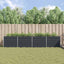 Plantekasse Antracit 385 x 100 x 75 cm Galvaniseret stål