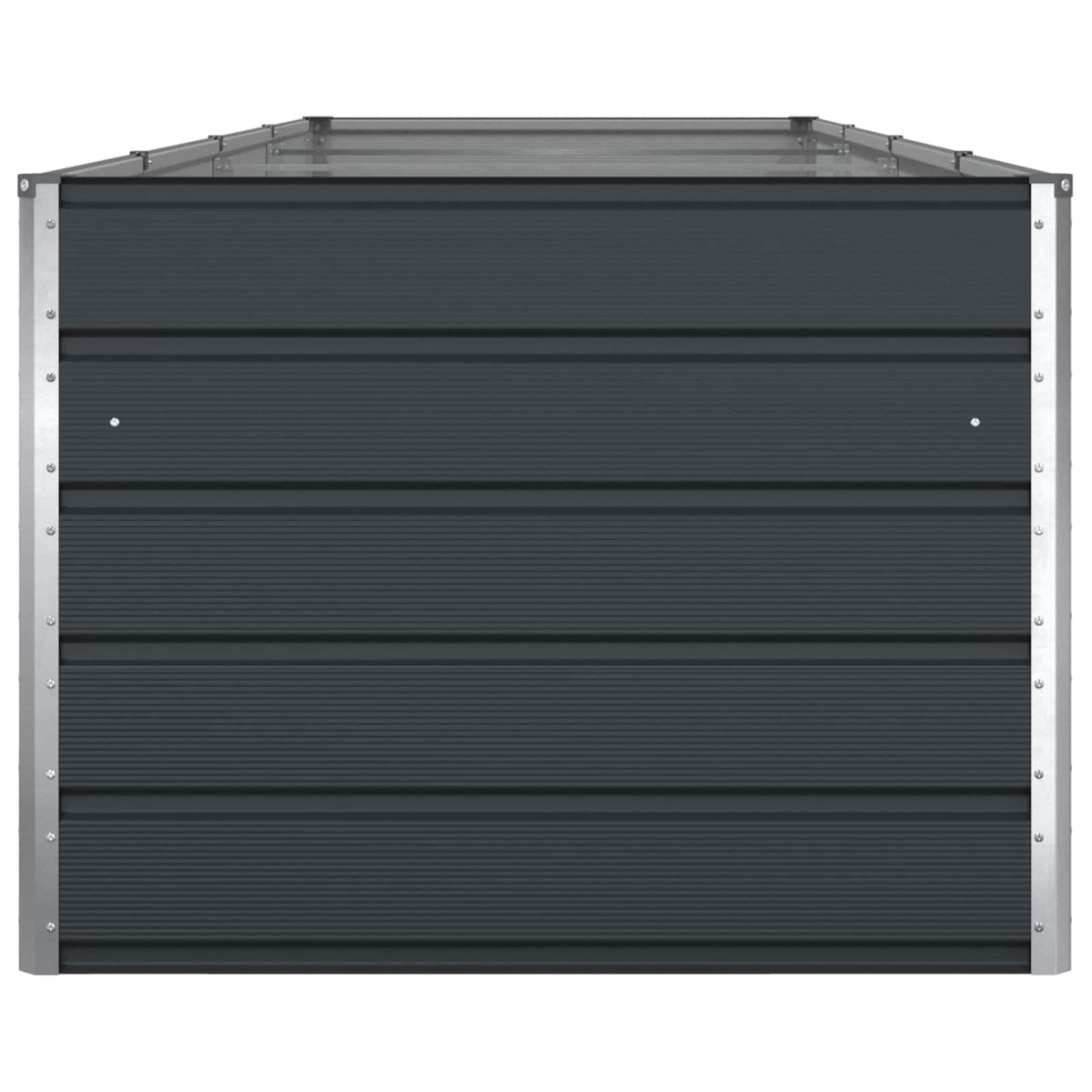 Plantekasse Antracit 385 x 100 x 75 cm Galvaniseret stål