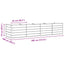 Plantekasse Antracit 385 x 100 x 75 cm Galvaniseret stål