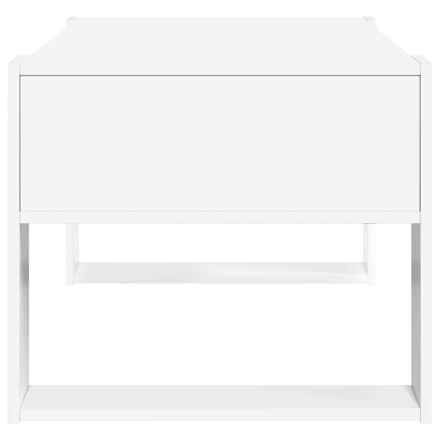 Sofabord Hvid 92 x 53 x 45 cm Konstrueret træ