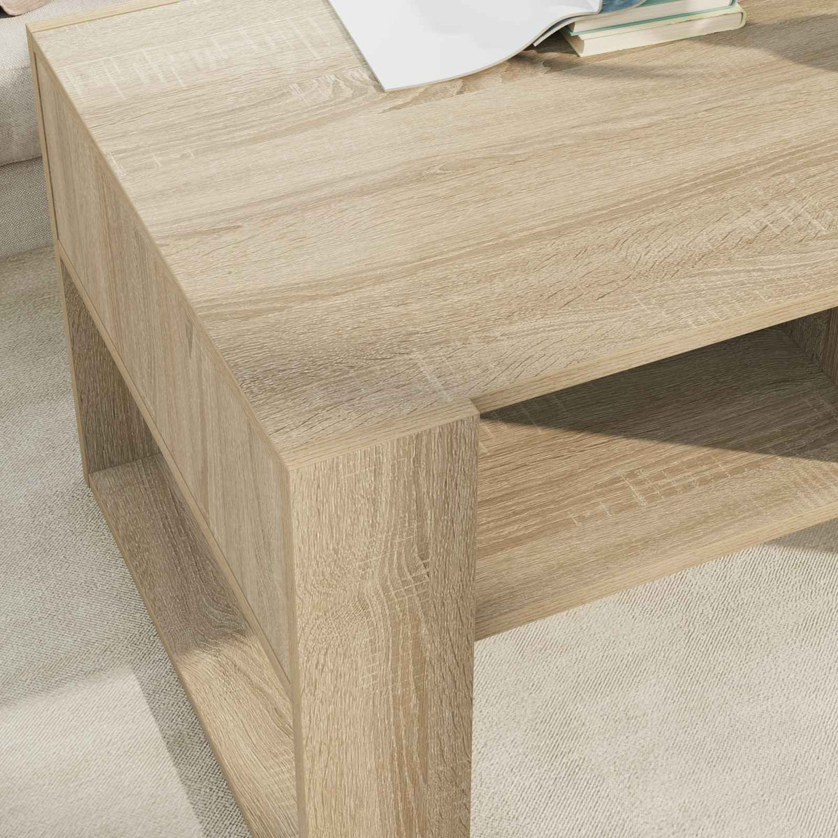 Sofabord Sonoma eg 92 x 53 x 45 cm Konstrueret træ