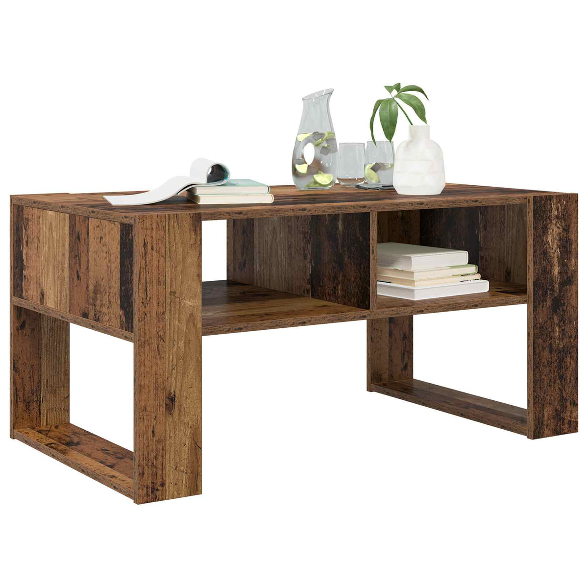 Sofabord Gammelt træ 92 x 53 x 45 cm Konstrueret træ