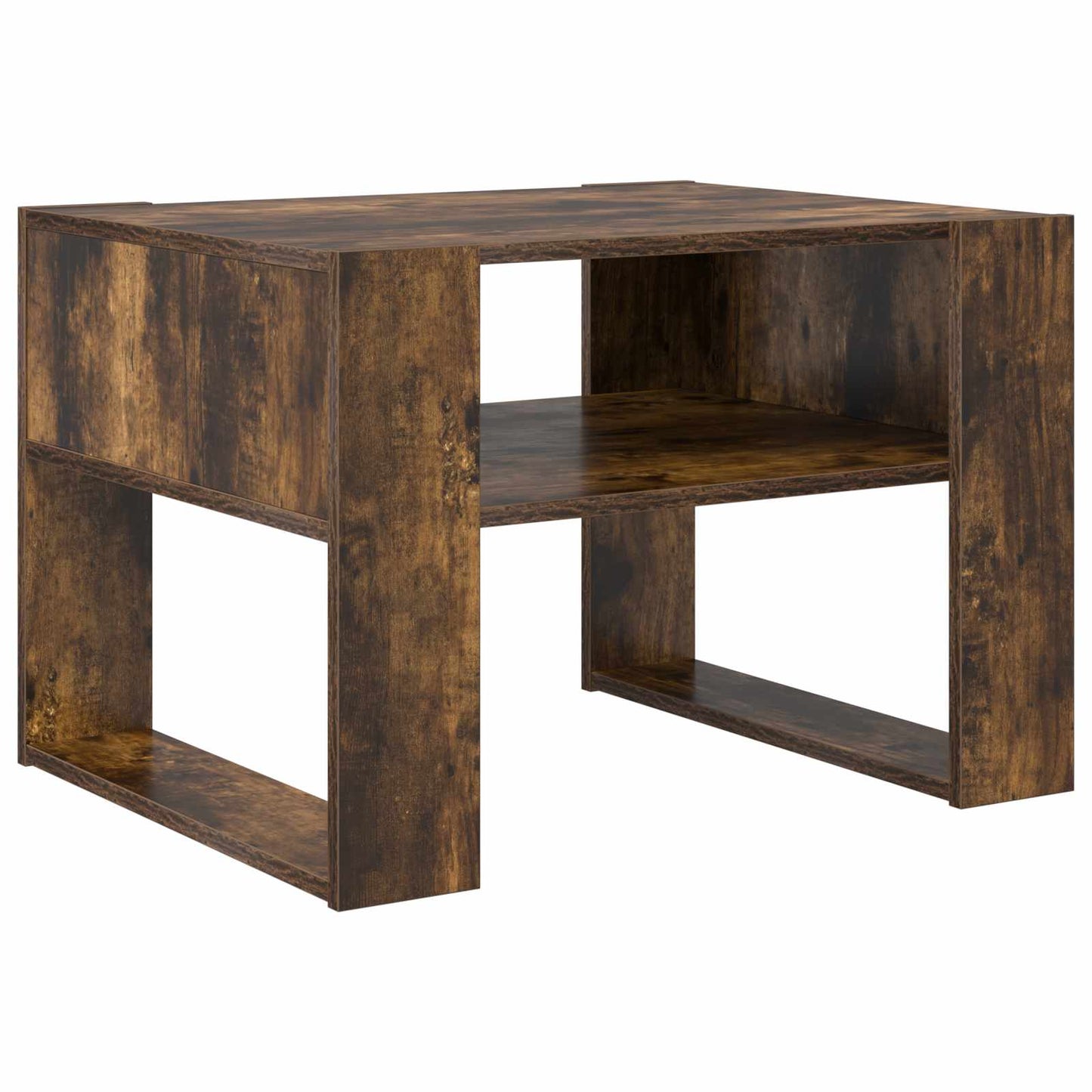 Sofabord Røget eg 66 x 53 x 45 cm Konstrueret træ