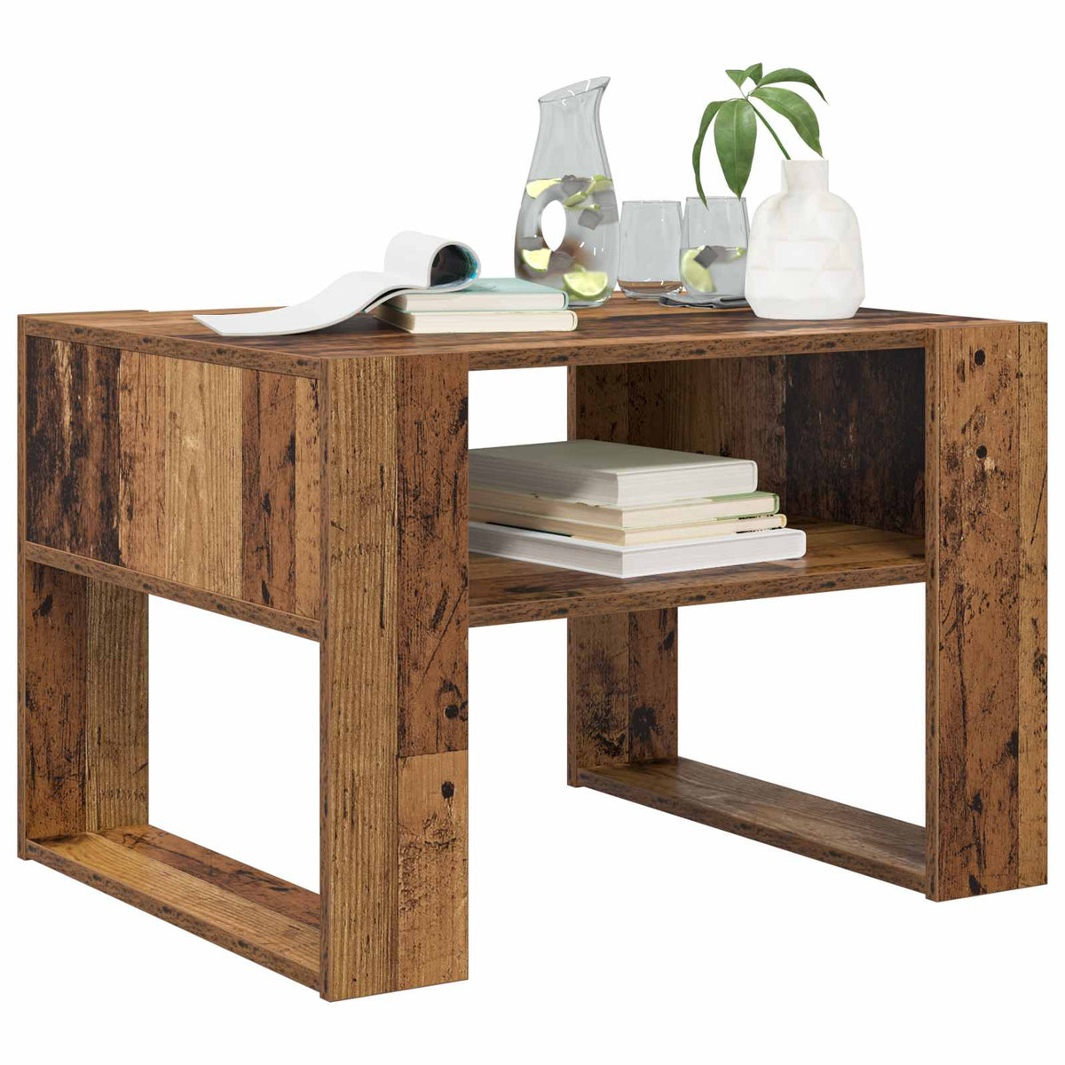Sofabord Gammelt træ 66 x 53 x 45 cm Konstrueret træ