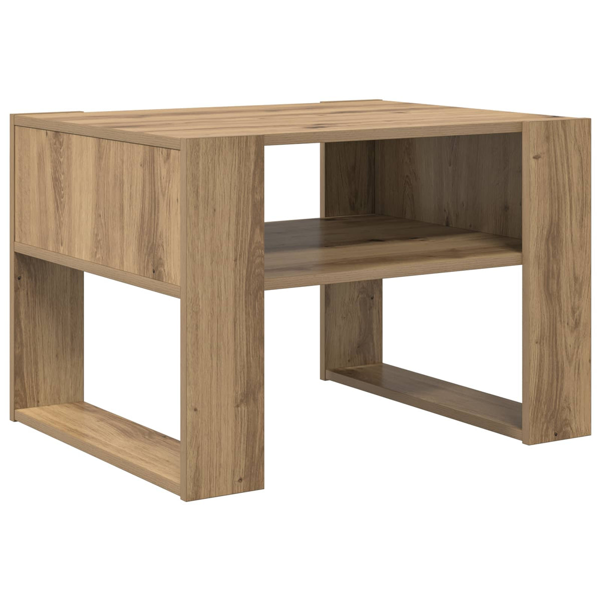 Sofabord Artisan Egetræ 66 x 53 x 45 cm Konstrueret træ