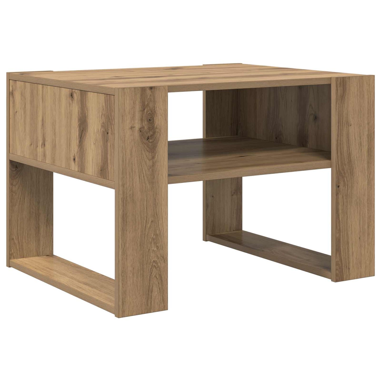 Sofabord Artisan Egetræ 66 x 53 x 45 cm Konstrueret træ