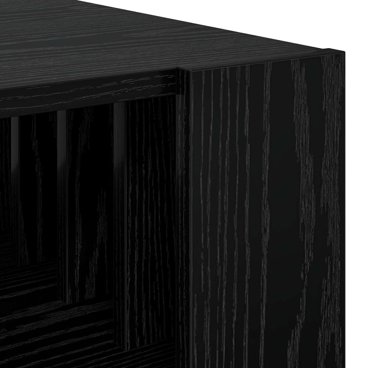 Sofabord Sort eg 92 x 49,5 x 45 cm Konstrueret træ