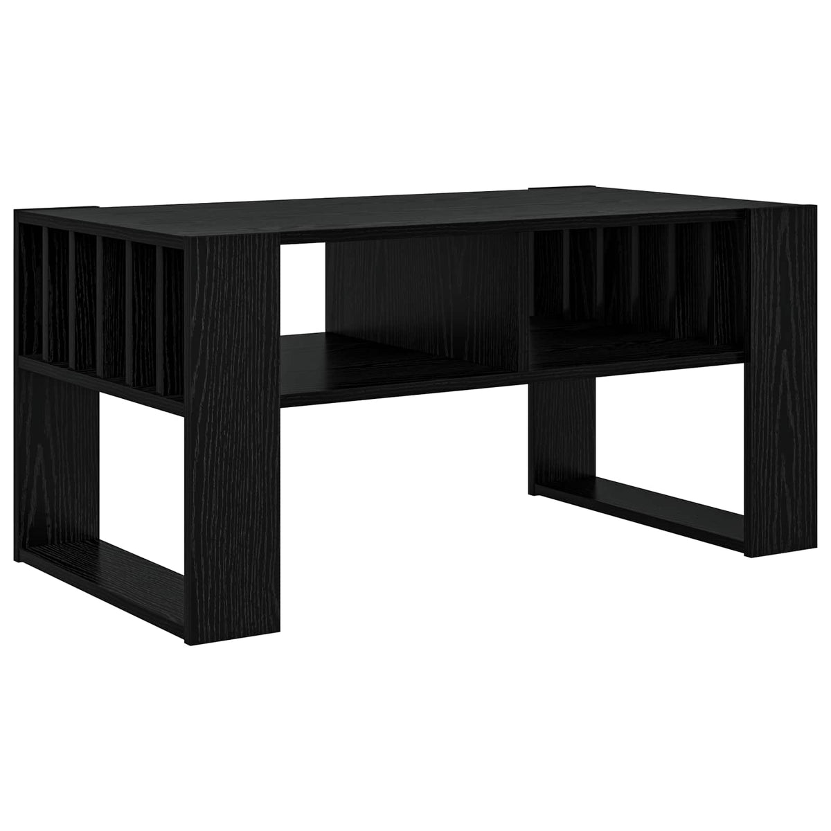 Sofabord Sort eg 92 x 49,5 x 45 cm Konstrueret træ