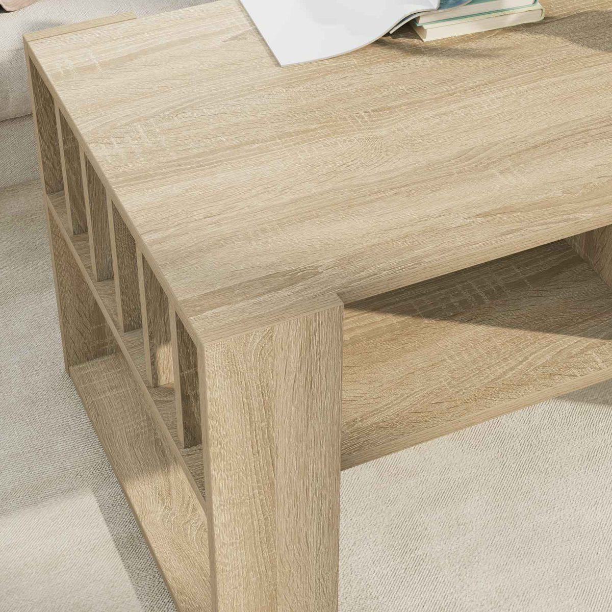 Sofabord Sonoma eg 92 x 49,5 x 45 cm Konstrueret træ