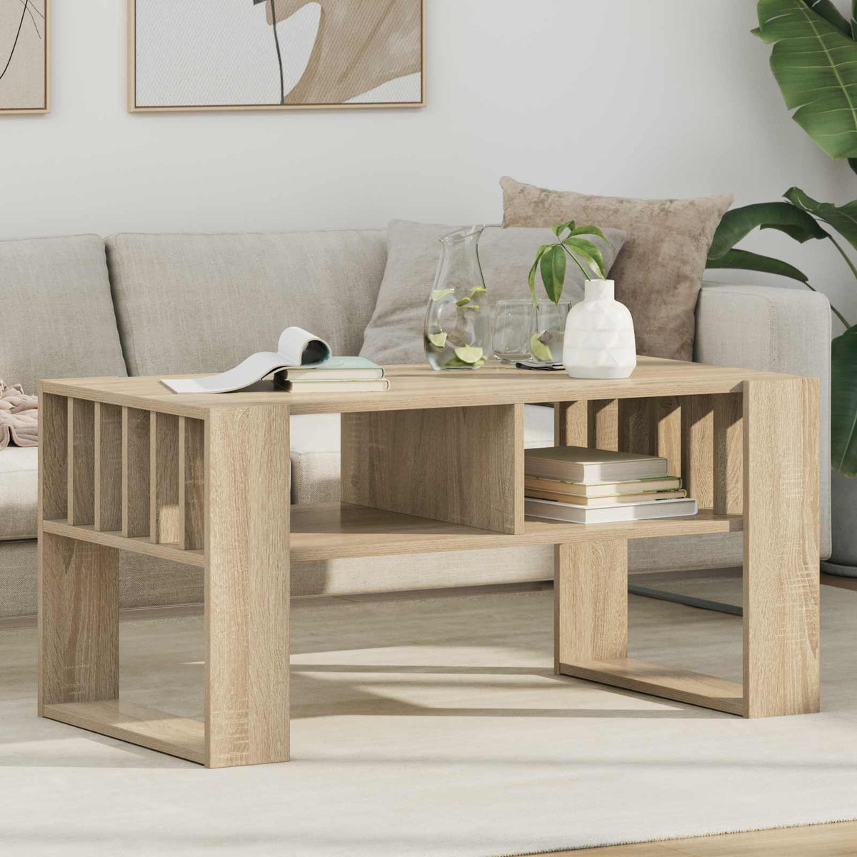 Sofabord Sonoma eg 92 x 49,5 x 45 cm Konstrueret træ