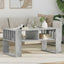Sofabord Beton Grå 92 x 49,5 x 45 cm Konstrueret træ