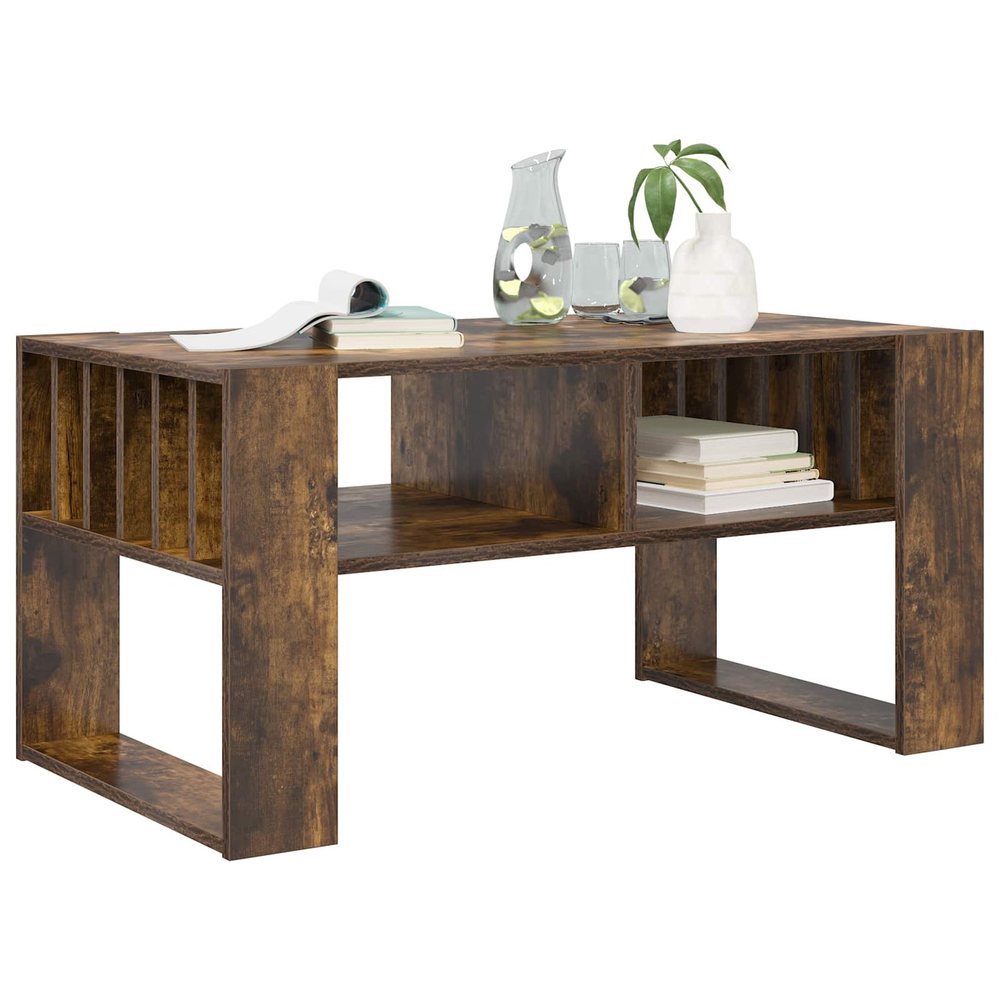 Sofabord Røget eg 92 x 49,5 x 45 cm Konstrueret træ