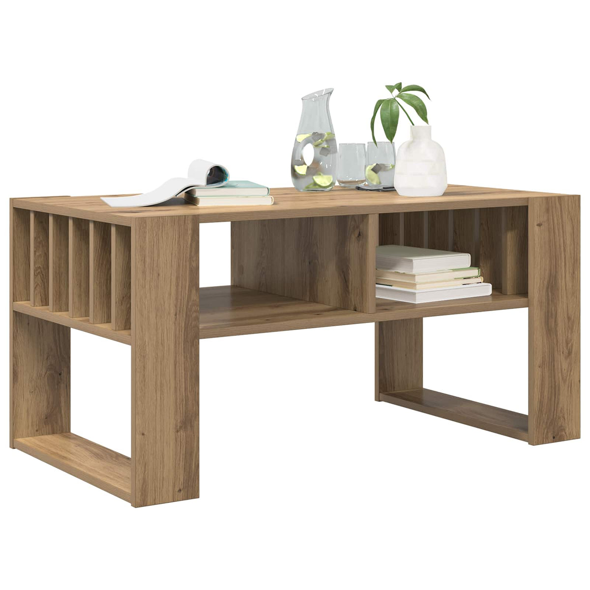 Sofabord Artisan Egetræ 92 x 49,5 x 45 cm Konstrueret træ