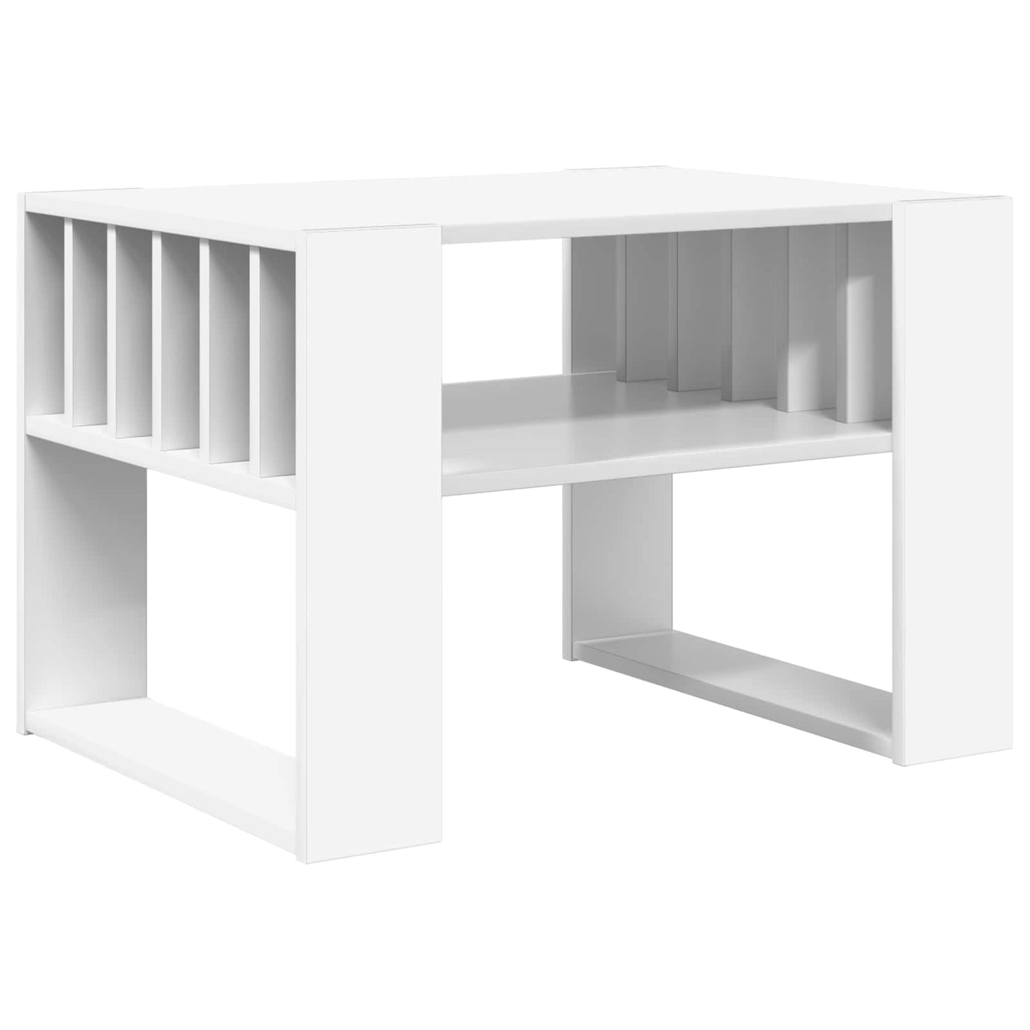 Sofabord Hvid 66 x 49,5 x 45 cm Konstrueret træ