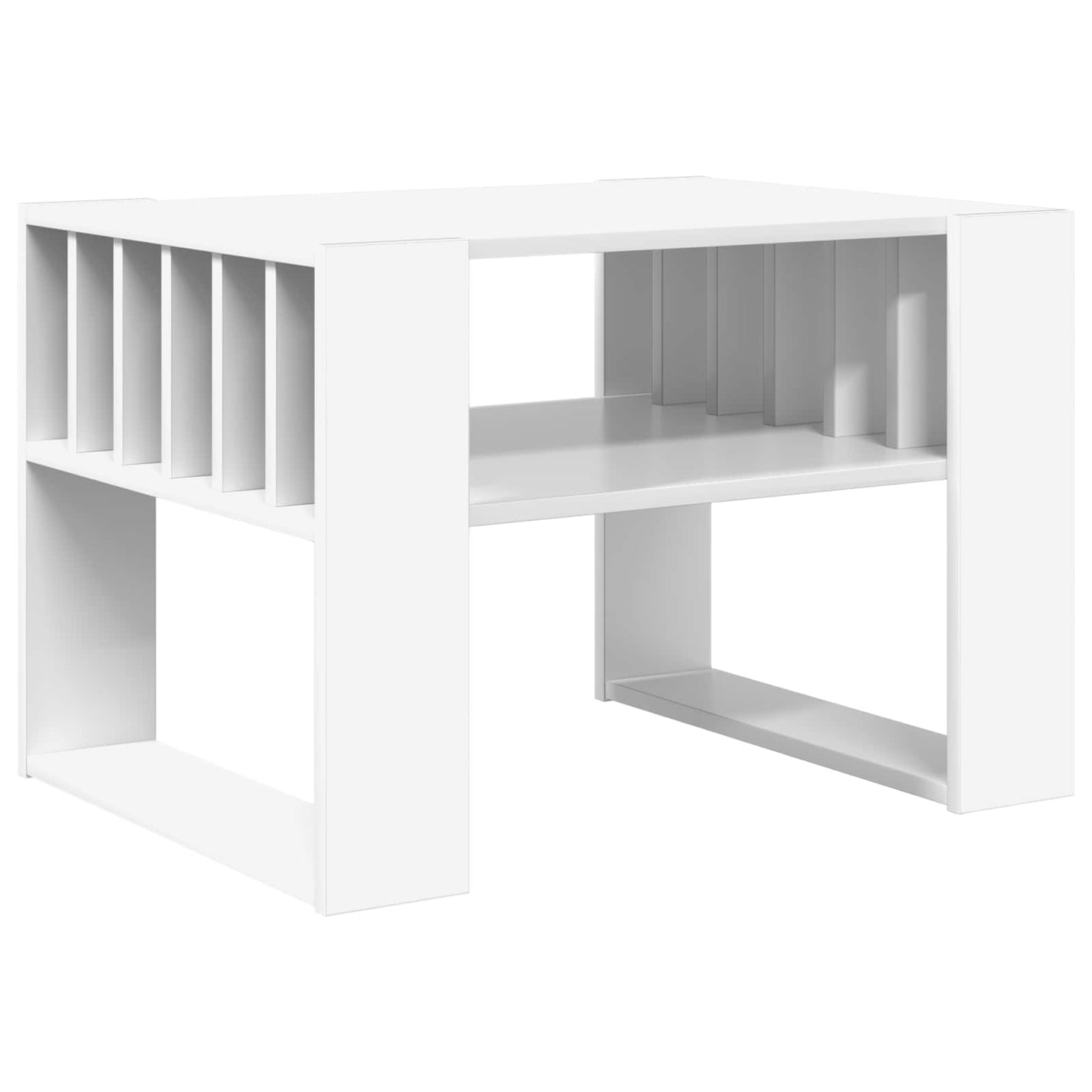 Sofabord Hvid 66 x 49,5 x 45 cm Konstrueret træ